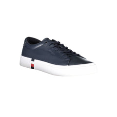 Tommy Hilfiger Blue Leather Men Sneaker -   -  Tommy Hilfiger.
