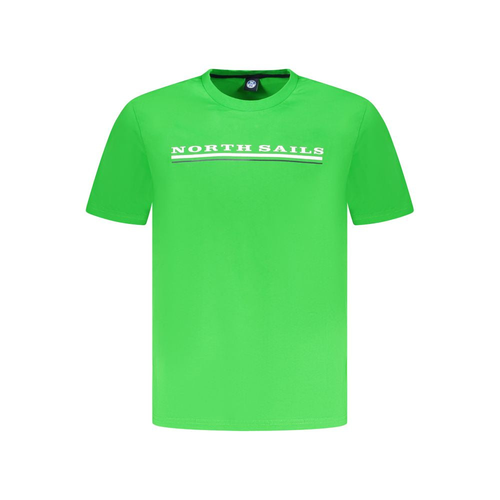 North Sails Green Cotton Men T-Shirt -   -  North Sails.