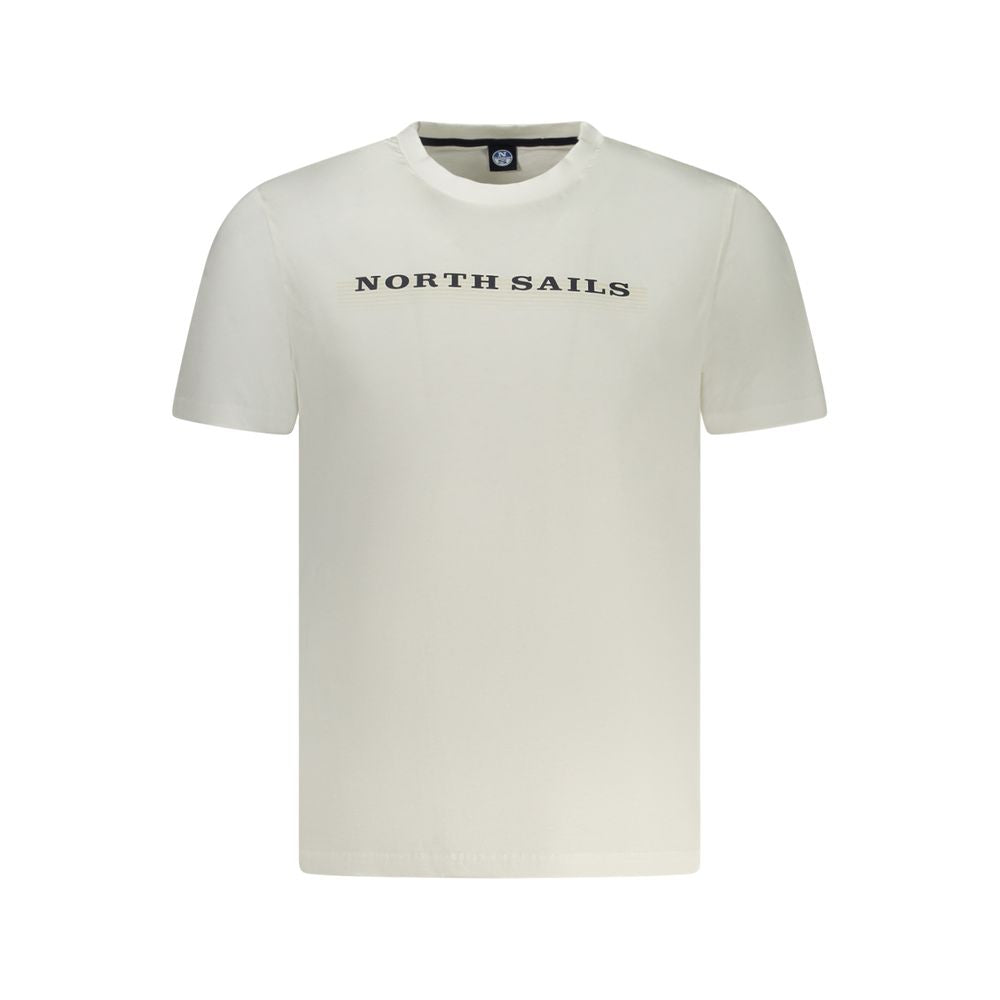 North Sails White Cotton Men T-Shirt -   -  North Sails.