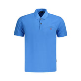 Napapijri Blue Cotton Men Polo Shirt -   -  Napapijri.