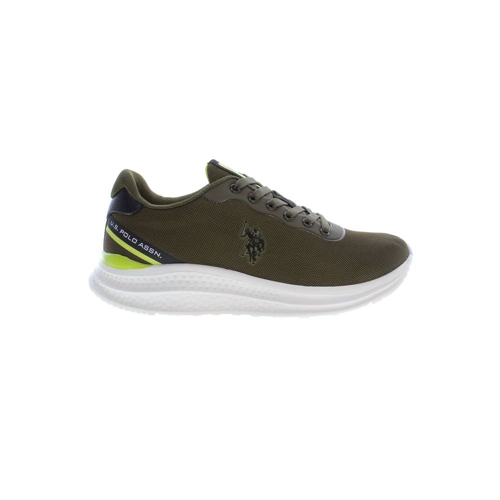 U.S. POLO ASSN. Green Polyester Men Sneaker -   -  U.S. POLO ASSN..