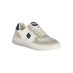 Blauer White Leather Men Sneaker -   -  Blauer.