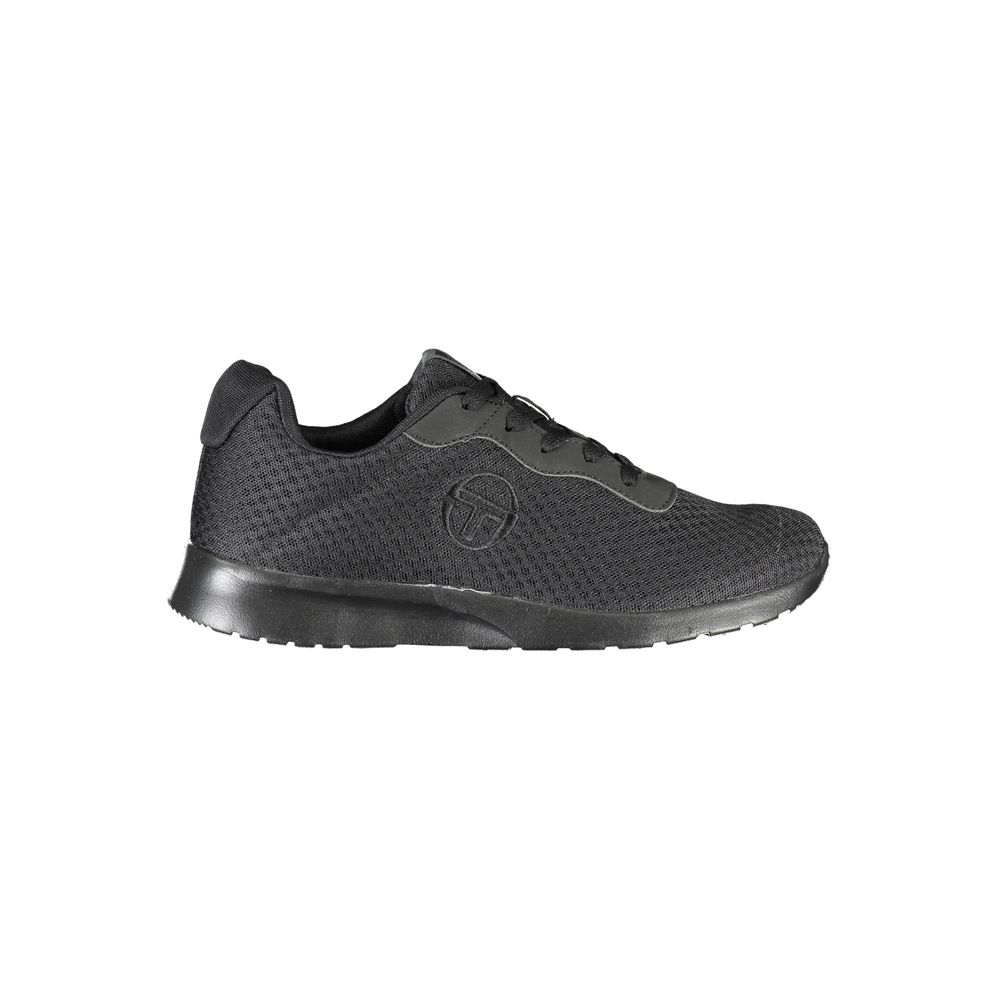 Sergio Tacchini Sleek Black Sneakers with Embroidered Detail -   -  Sergio Tacchini.