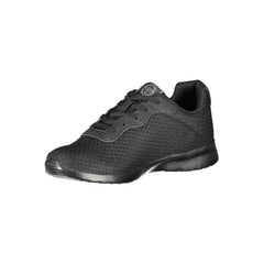Sergio Tacchini Sleek Black Sneakers with Embroidered Detail -   -  Sergio Tacchini.