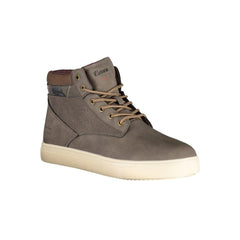 Carrera Chic Brown Lace-up Boots with Contrast Details -   -  Carrera.