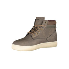Carrera Chic Brown Lace-up Boots with Contrast Details -   -  Carrera.