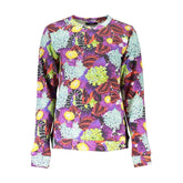 Cavalli Class Elegant Purple Crew Neck Sweater -   -  Cavalli Class.