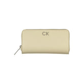 Calvin Klein Elegant Beige Zip Wallet with RFID Blocking -   -  Calvin Klein.