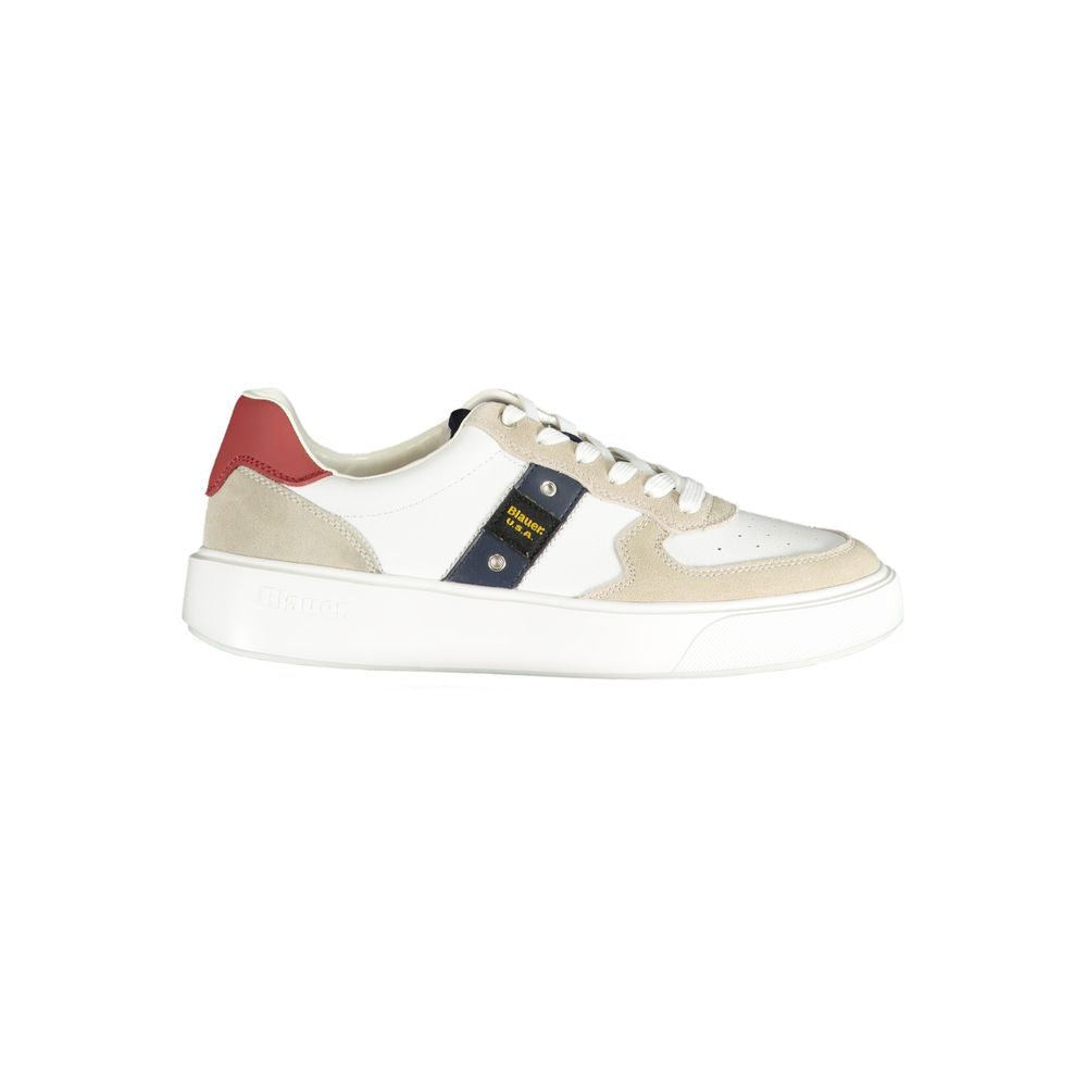 Blauer White Polyethylene Men Sneaker -   -  Blauer.