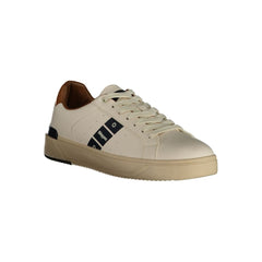 Blauer White Leather Men Sneaker -   -  Blauer.