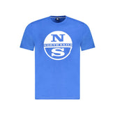 North Sails Blue Cotton Men T-Shirt -   -  North Sails.