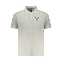 North Sails Gray Cotton Men Polo Shirt -   -  North Sails.