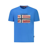 Napapijri Blue Cotton Men T-Shirt -   -  Napapijri.