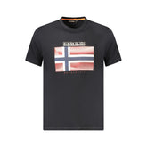 Napapijri Black Cotton Men T-Shirt -   -  Napapijri.