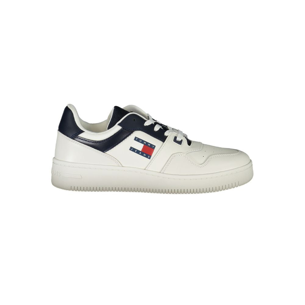 Tommy Hilfiger Blue Leather Men Sneaker - - Tommy Hilfiger.