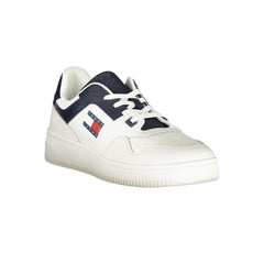 Tommy Hilfiger Blue Leather Men Sneaker - - Tommy Hilfiger.