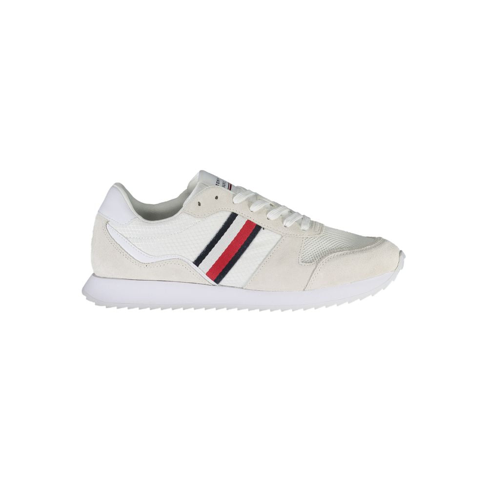 Tommy Hilfiger White Polyester Men Sneaker -   -  Tommy Hilfiger.