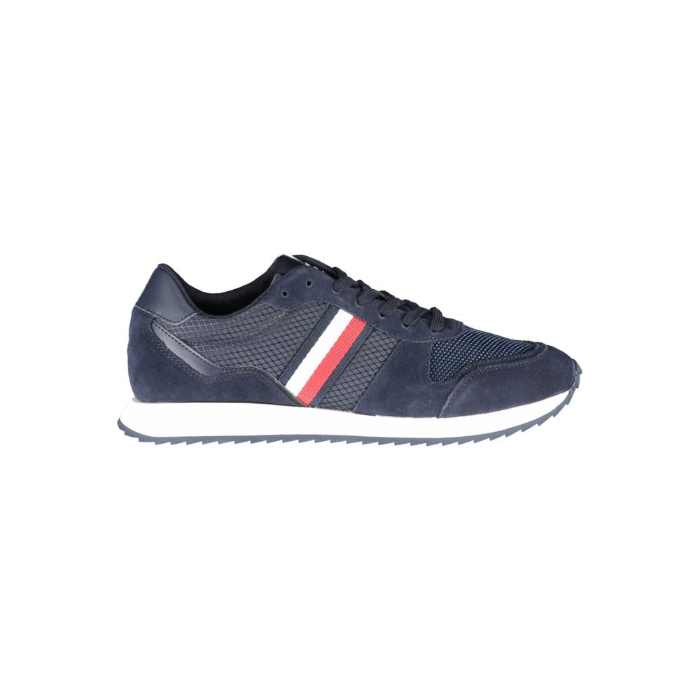 Tommy Hilfiger Blue Polyester Men Sneaker - - Tommy Hilfiger.