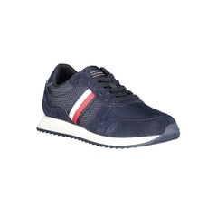 Tommy Hilfiger Blue Polyester Men Sneaker - - Tommy Hilfiger.