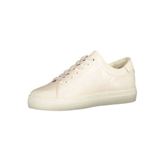 Tommy Hilfiger Beige Leather Women Sneaker -   -  Tommy Hilfiger.