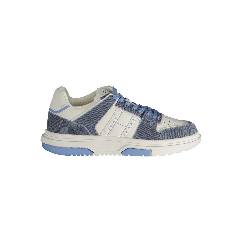 Tommy Hilfiger Light Blue Leather Women Sneaker -   -  Tommy Hilfiger.