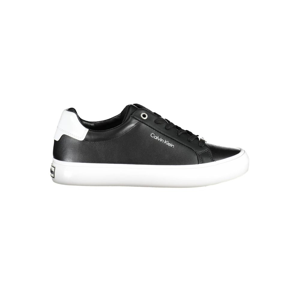 Calvin Klein Black Leather Women Sneaker -   -  Calvin Klein.