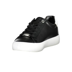 Calvin Klein Black Leather Women Sneaker -   -  Calvin Klein.