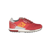 Napapijri Red Leather Men Sneaker -   -  Napapijri.