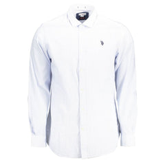 U.S. POLO ASSN. Light Blue Cotton Men Shirt -   -  U.S. POLO ASSN..