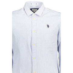 U.S. POLO ASSN. Light Blue Cotton Men Shirt -   -  U.S. POLO ASSN..