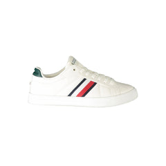 Tommy Hilfiger White Leather Men Sneaker -   -  Tommy Hilfiger.