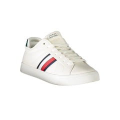 Tommy Hilfiger White Leather Men Sneaker -   -  Tommy Hilfiger.