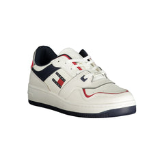 Tommy Hilfiger White Leather Men Sneaker -   -  Tommy Hilfiger.