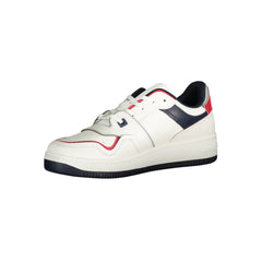 Tommy Hilfiger White Leather Men Sneaker -   -  Tommy Hilfiger.