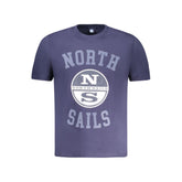 North Sails Blue Cotton Men T-Shirt -   -  North Sails.