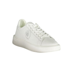 Blauer White Leather Men Sneaker -   -  Blauer.