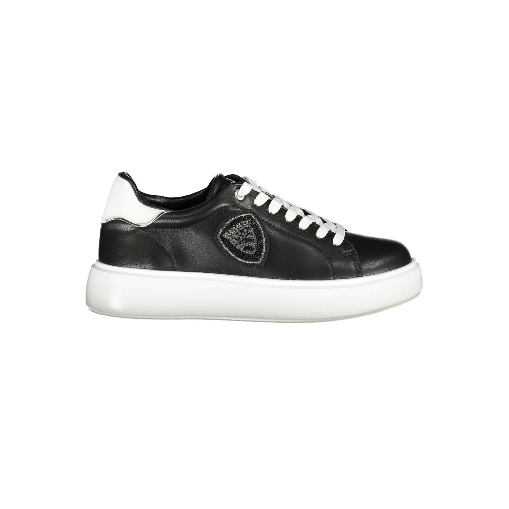 Blauer Black Leather Women Sneaker -   -  Blauer.