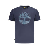 Timberland Blue Cotton T-Shirt -   -  Timberland.