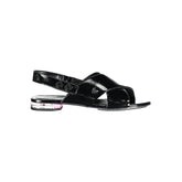 Calvin Klein Black Leather Women Sandal -   -  Calvin Klein.