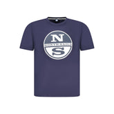 North Sails Blue Cotton Men T-Shirt -   -  North Sails.