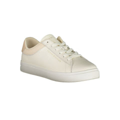 Tommy Hilfiger Beige Leather Women Sneaker -   -  Tommy Hilfiger.