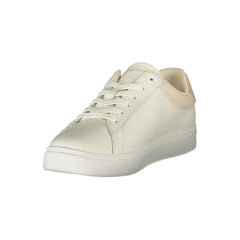 Tommy Hilfiger Beige Leather Women Sneaker -   -  Tommy Hilfiger.
