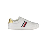 Tommy Hilfiger White Leather Women Sneaker -   -  Tommy Hilfiger.