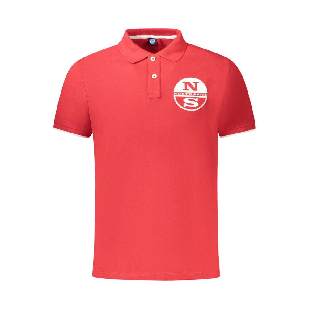 North Sails Red Cotton Men Polo Shirt -   -  North Sails.