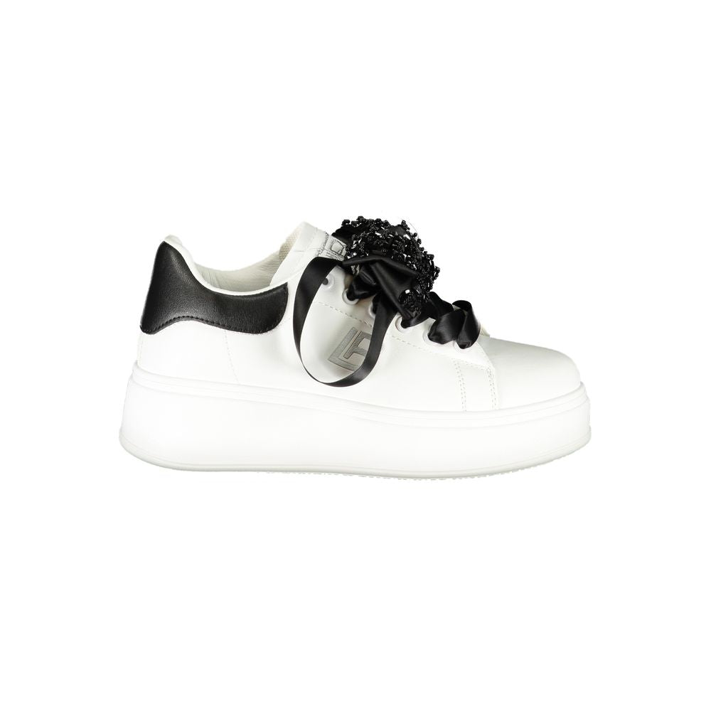 Laura Biagiotti White Polyester Women Sneaker -   -  Laura Biagiotti.