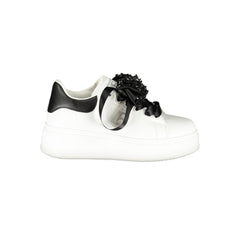 Laura Biagiotti White Polyester Women Sneaker -   -  Laura Biagiotti.