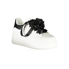 Laura Biagiotti White Polyester Women Sneaker -   -  Laura Biagiotti.