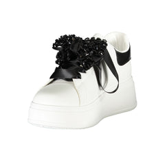 Laura Biagiotti White Polyester Women Sneaker -   -  Laura Biagiotti.