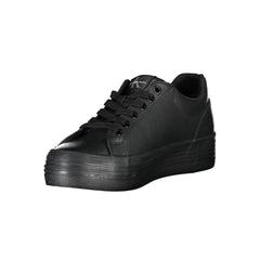 Calvin Klein Black Leather Women Sneaker -   -  Calvin Klein.