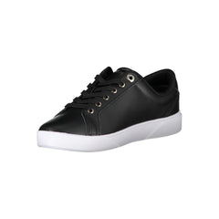 Tommy Hilfiger Black Leather Women Sneaker -   -  Tommy Hilfiger.